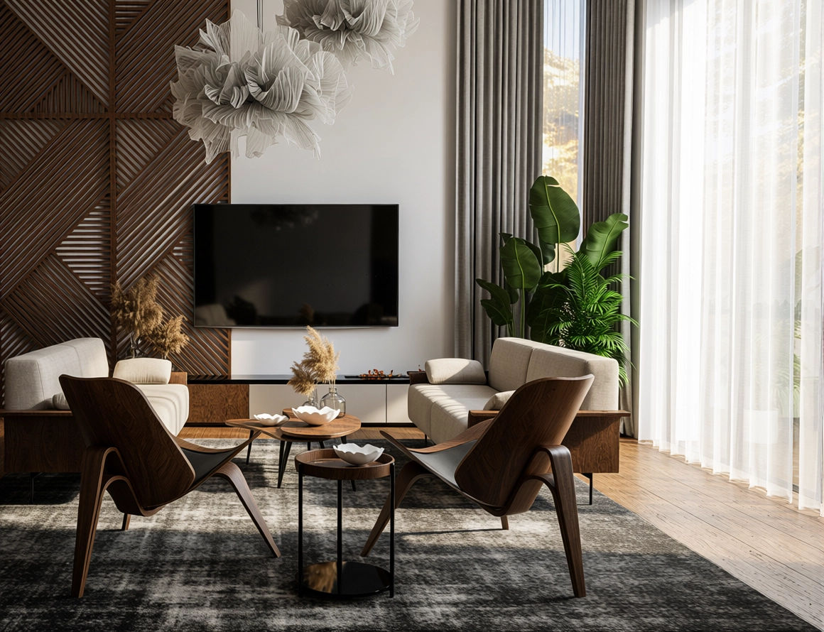 Projekt wnętrza pokoju gościnnego