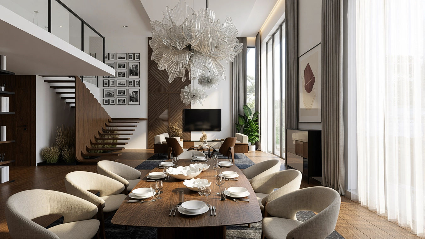 Projekt wnętrza jadalni