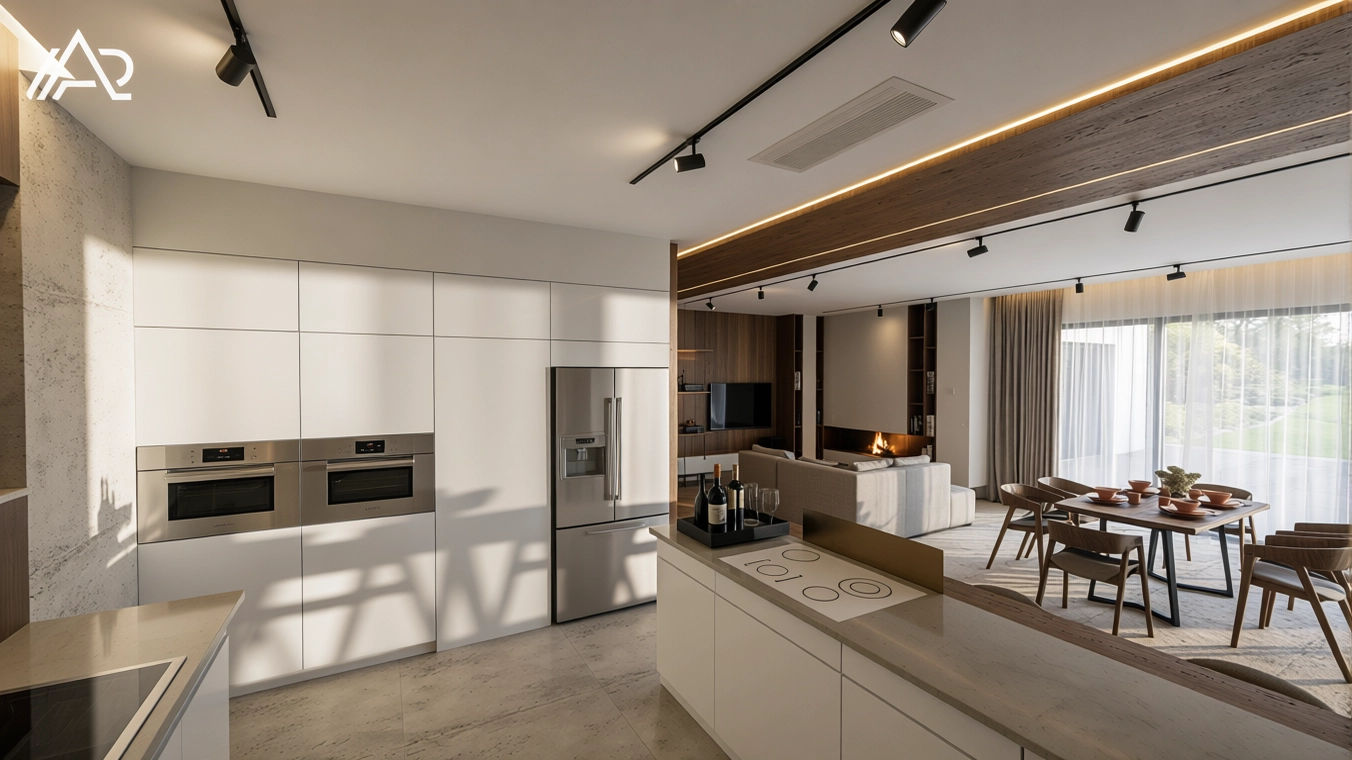 Projekt wnętrza pokoju łazienki