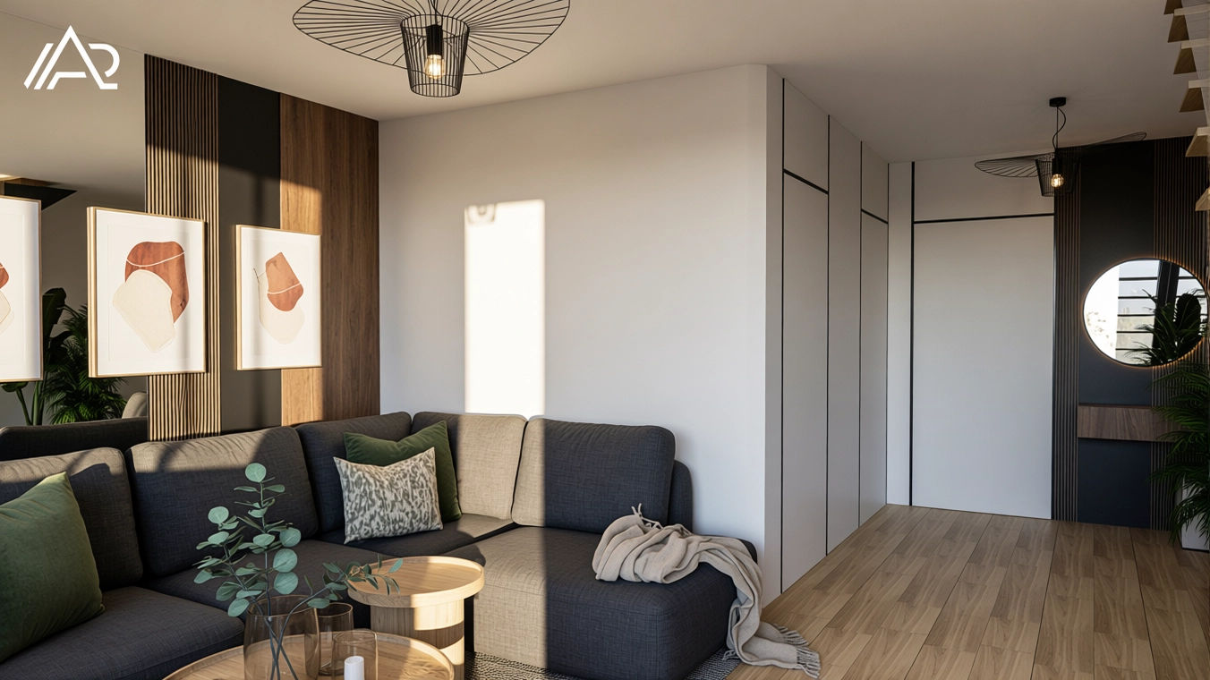 Studio projektowania architektury wnętrz w Katowicach Projekt pokoju gościnnego