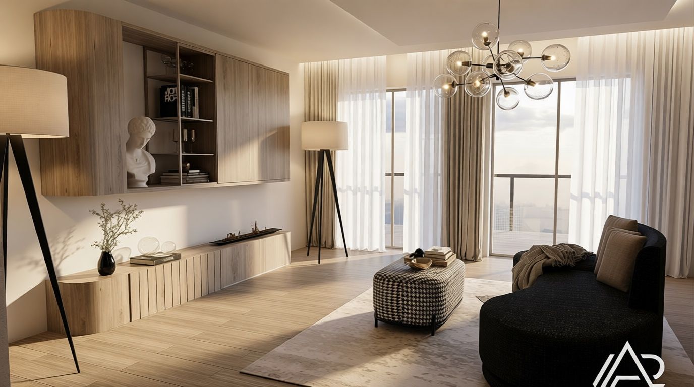 Projekt wnętrza pokoju gościnnego