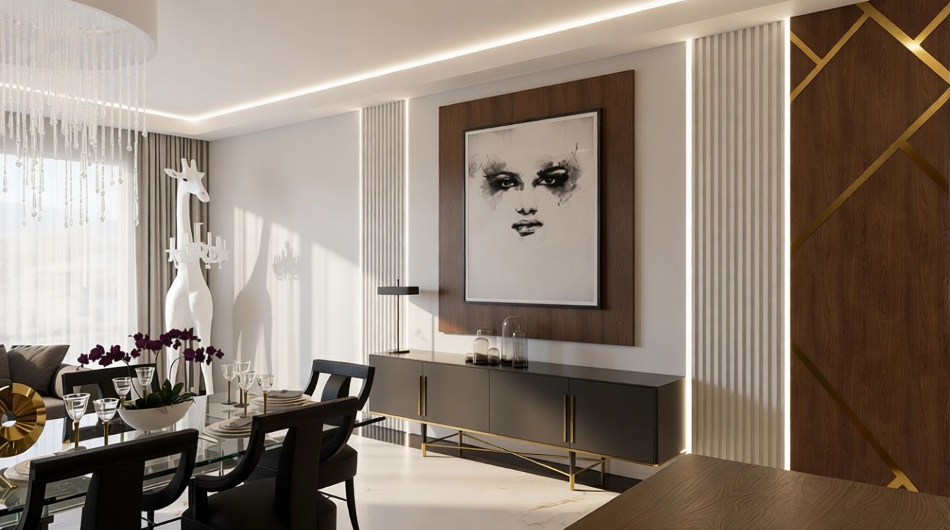 Projekt wnętrza jadalni