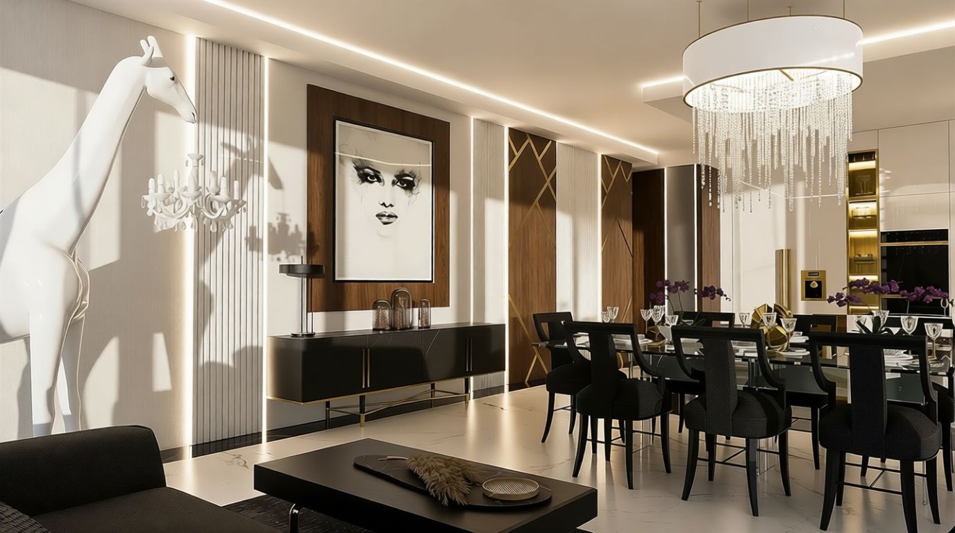 Projekt wnętrza jadalni